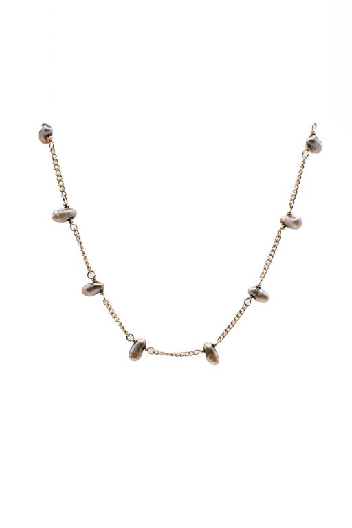 14k Gold Pearl Necklace