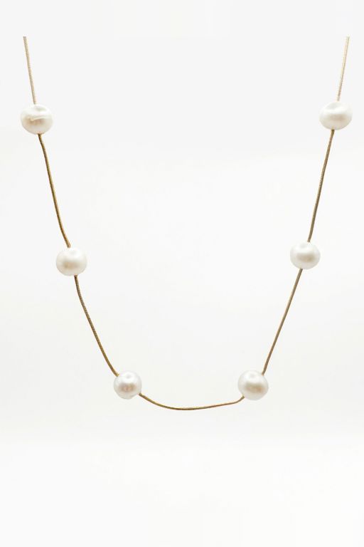 14k Gold Pearl Necklace