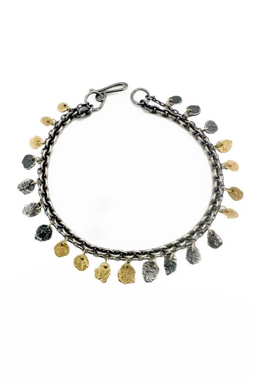 18k Gold and Silver Bracelet