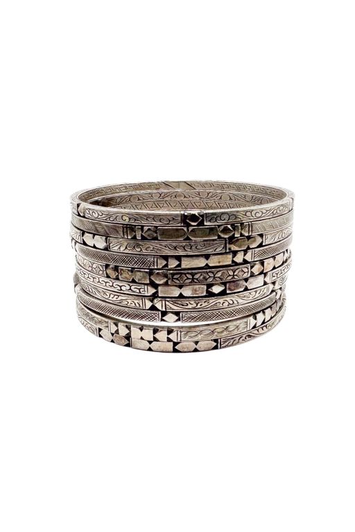 Ten Sterling Silver Bracelets