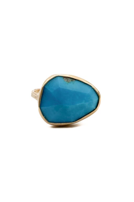 14k Gold Turquoise Ring