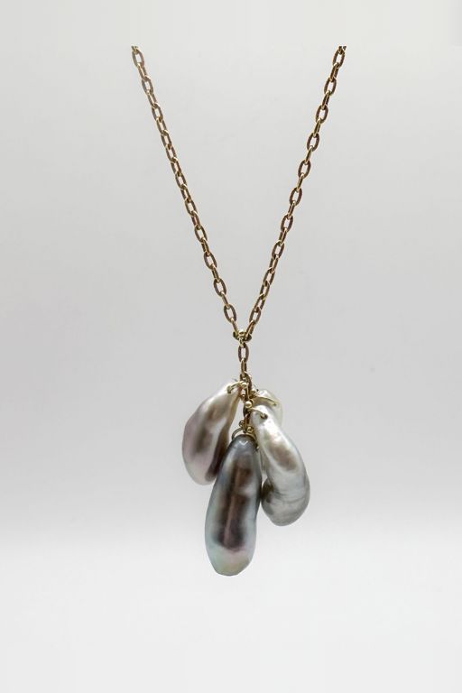 18k Gold Pearl Necklace