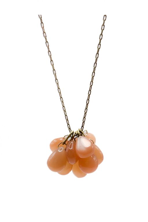 22k Gold Moonstone Necklace
