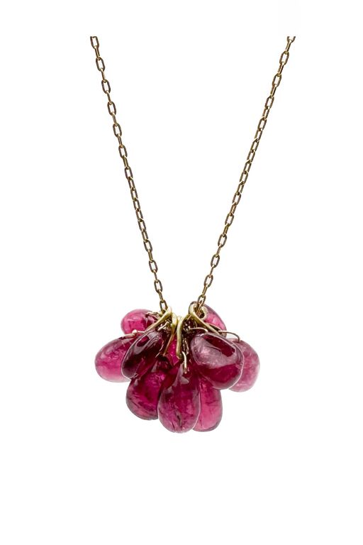18k Gold Tourmaline Necklace