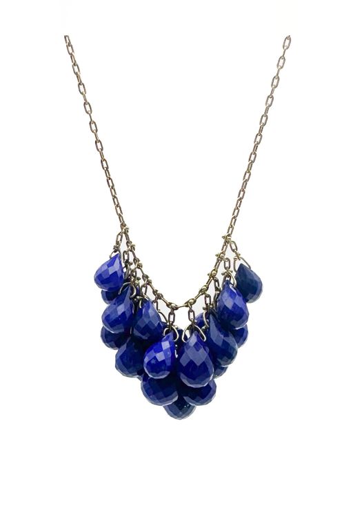 18k Gold Lapis Lazuli Necklace