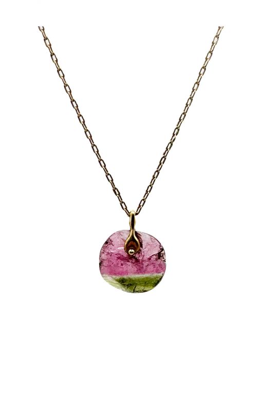 18k Gold Tourmaline Necklace