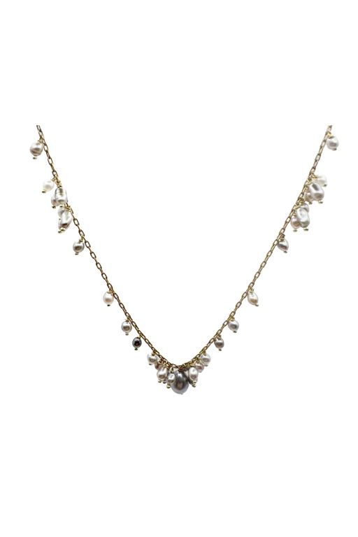18k Gold Pearl Necklace