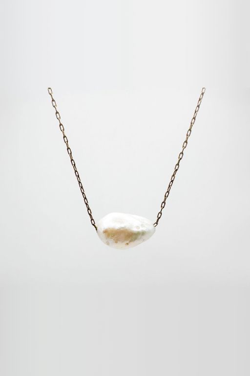 18k Gold Pearl Pendant Necklace