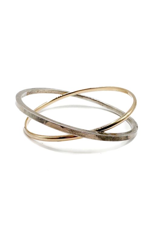 Sterling Silver and 14k Gold Bracelet