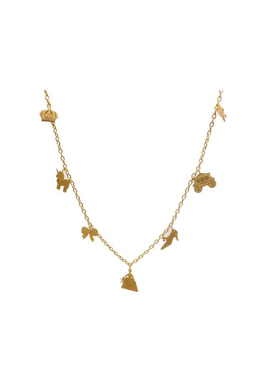 22k Gold Charm Necklace