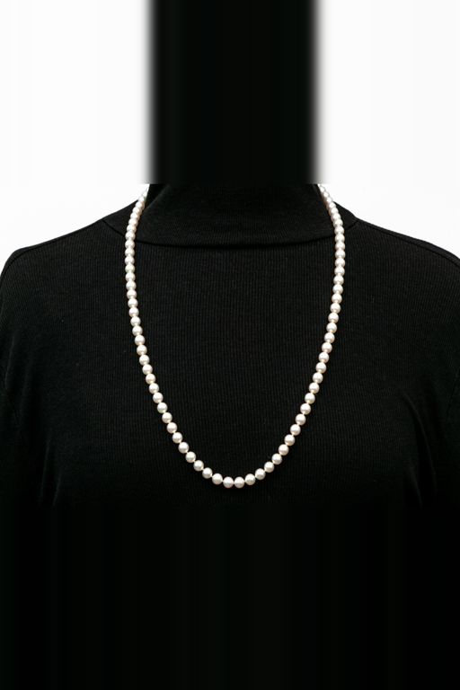 18k Yellow Gold Pearl Necklace