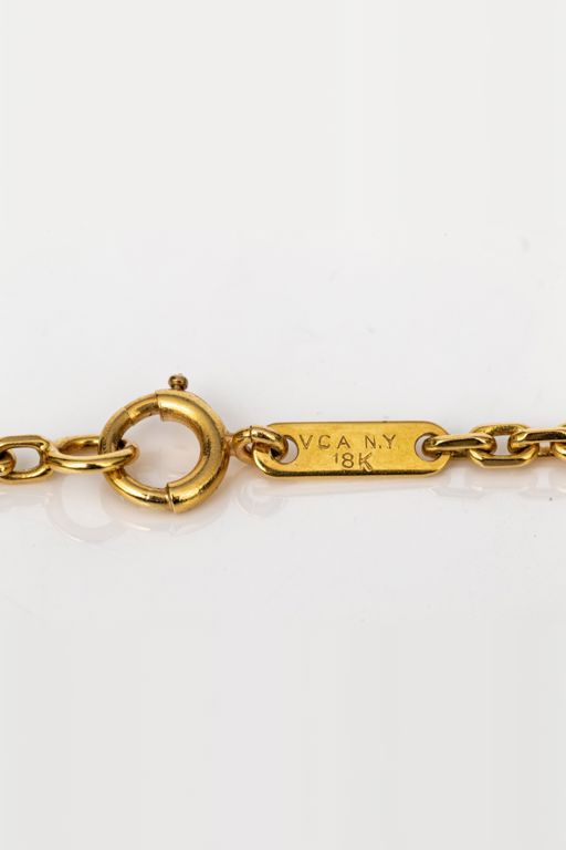 18k Gold Onyx Necklace