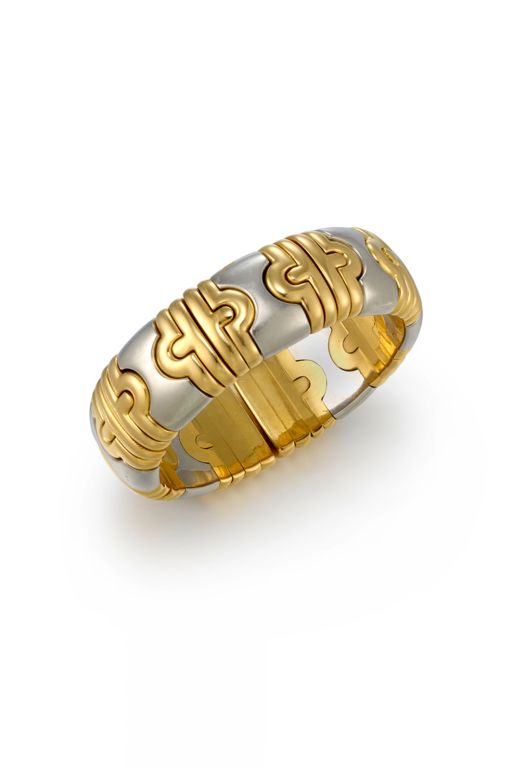 18k Gold and Stainless Steel Bracelet