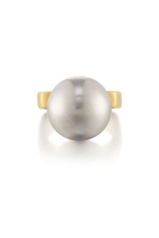 18k Gold and Stainless Steel Ring