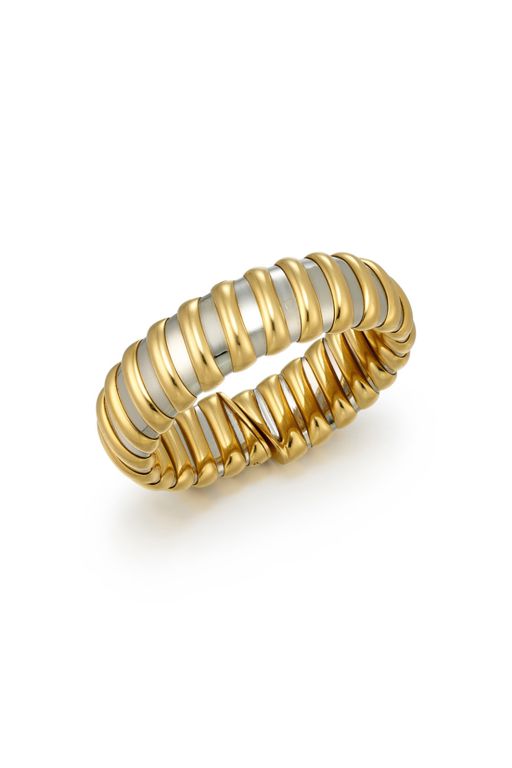 18k Gold and Stainless Steel Bracelet
