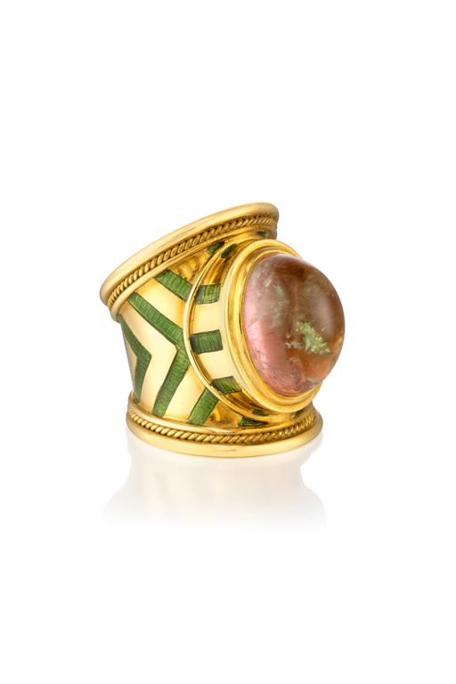 18k Gold Tourmaline Ring