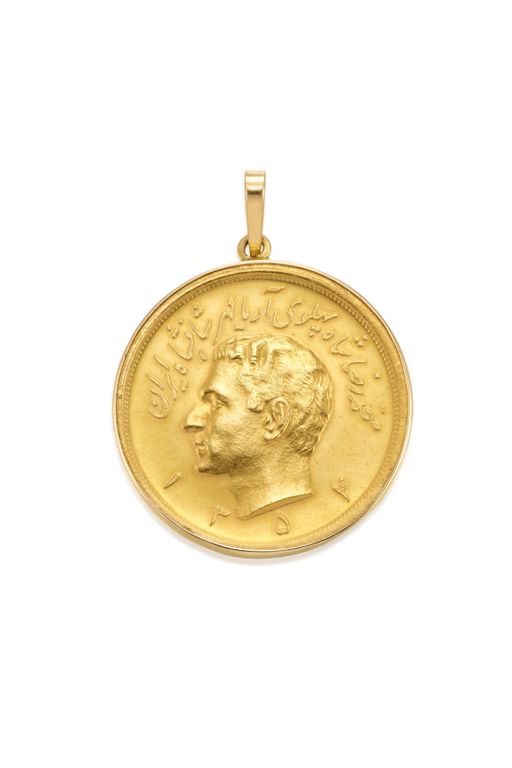 18k Gold Coin Pendant