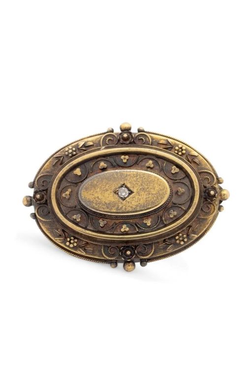 15k Gold Diamond Pendant/Brooch