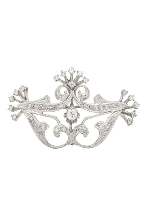 14k Gold Diamond Pendant/Brooch