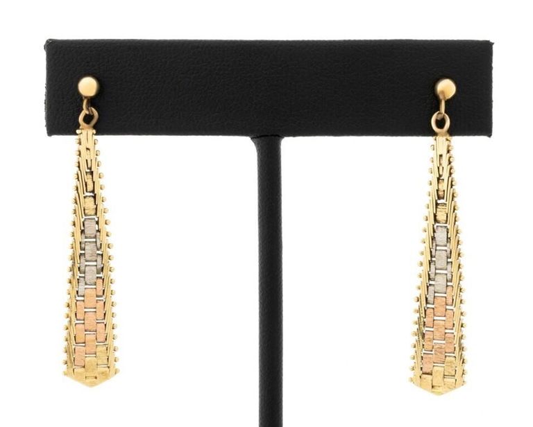 Pair of 14k Gold Earrings