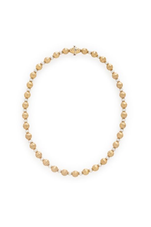 14k Yellow Gold Pearl Necklace