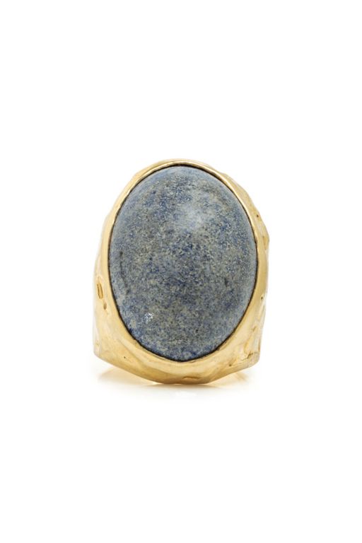 14k Yellow Gold Sodalite Ring