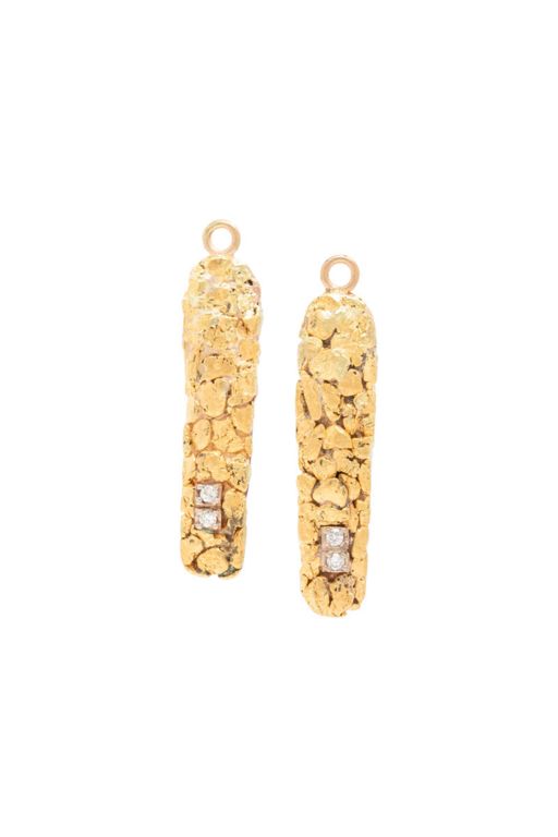 Two 14k Yellow Gold Diamond Pendants