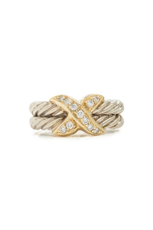 14k Yellow and White Gold Diamond Ring