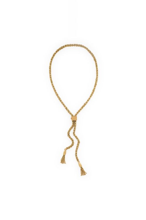 18k Yellow Gold Tassel Necklace