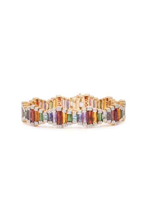 14k Yellow Gold Multi-Gem Bracelet