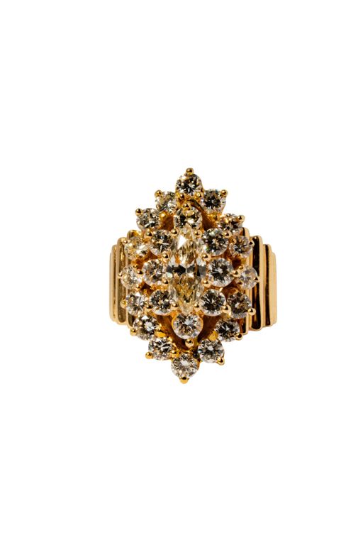14k Yellow Gold Diamond Ring