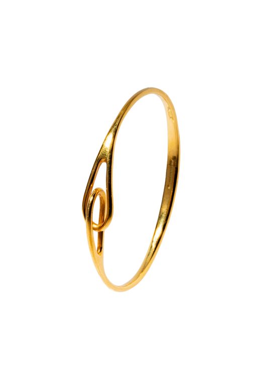 18k Yellow Gold Bangle Bracelet