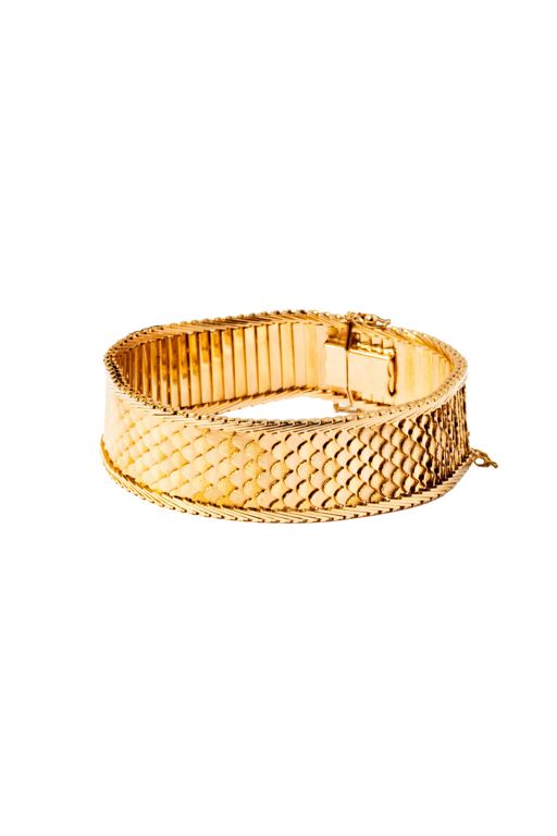 18k Yellow Gold Flexible Bracelet