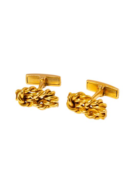 18k Yellow Gold Knot Cufflinks