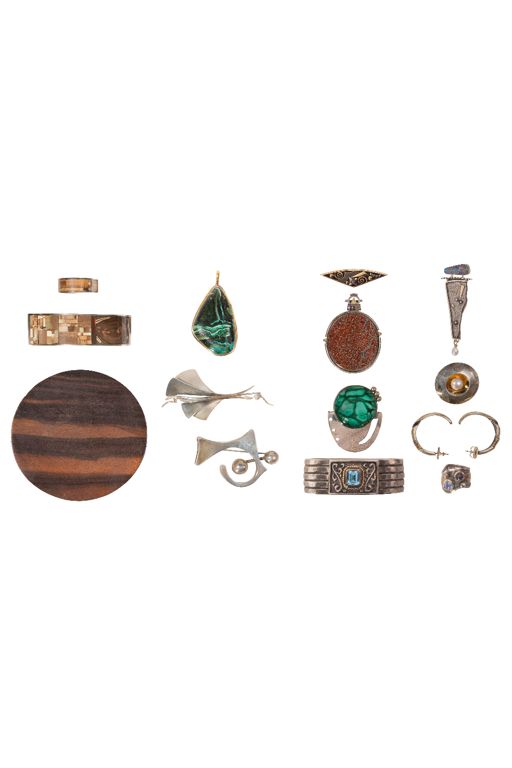Sterling Silver and Gold Jewelry Set