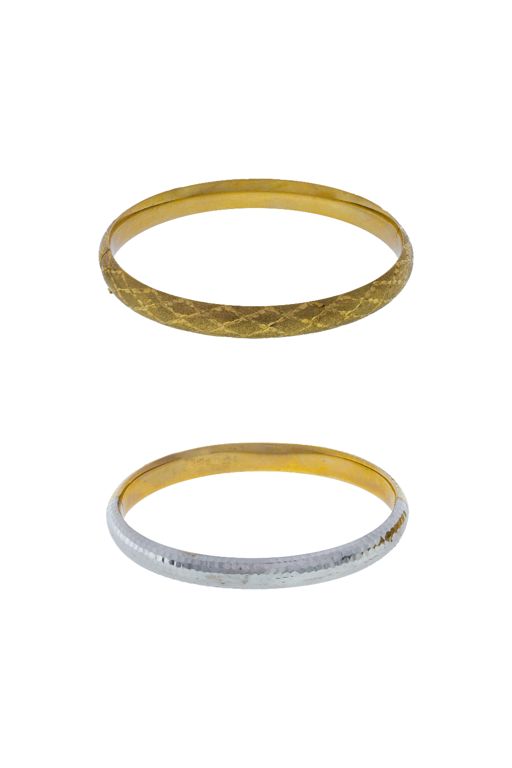 Two 14k Gold Bracelets