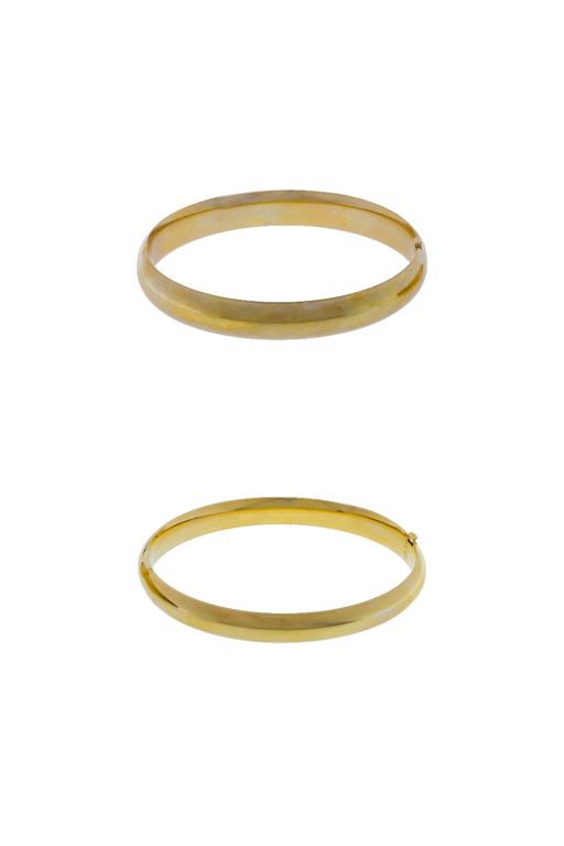 Two 14k Gold Bracelets