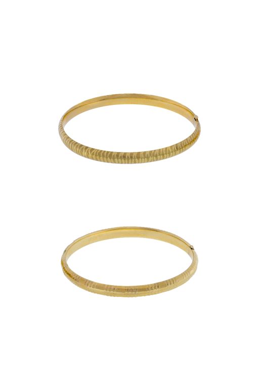 Two 14k Gold Bracelets
