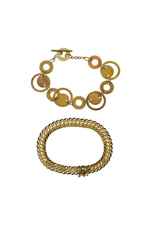 Two 14k Gold Bracelets