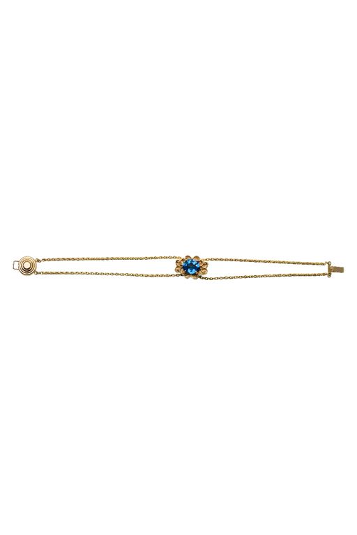 14k Gold Topaz Bracelet