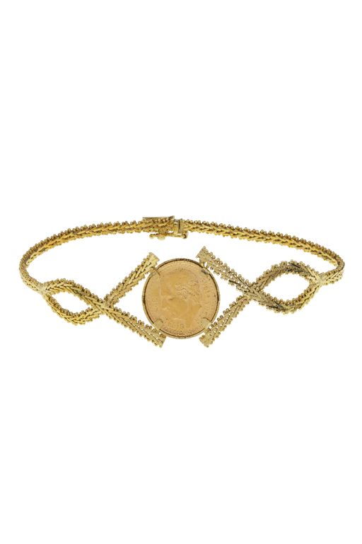 Gold Coin Bracelet
