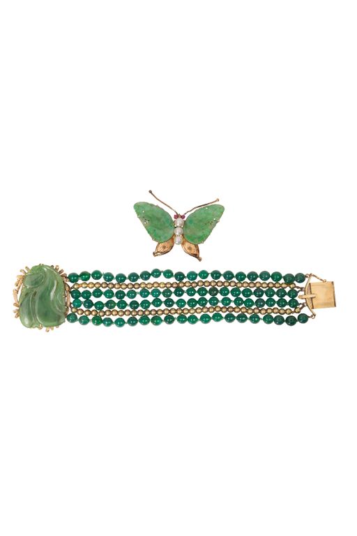 14k Gold Multi-Gem Jewelry Set