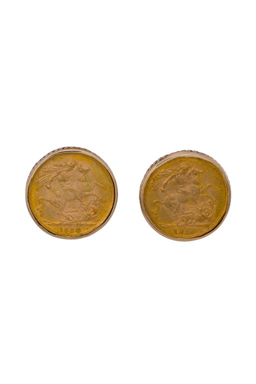 Pair of Gold Coin Cufflinks