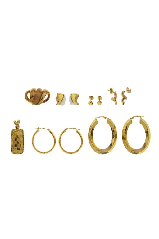 Seven-Piece 18k Gold Jewelry Set