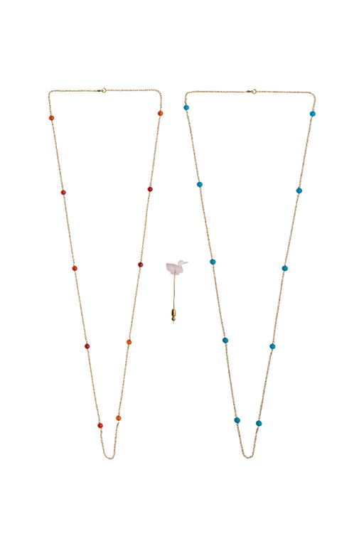 14k Gold Multi-Gem Jewelry Set
