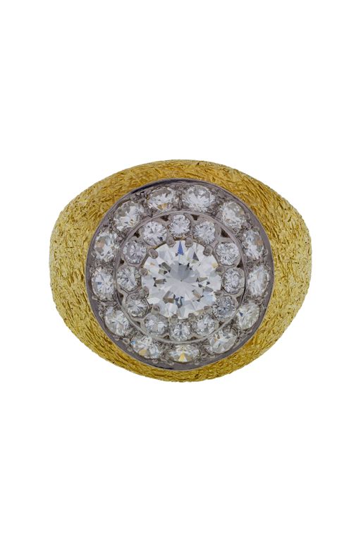 18k Yellow Gold and Diamond Ring