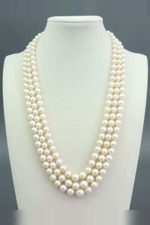 14k Gold Pearl and Jade Necklace