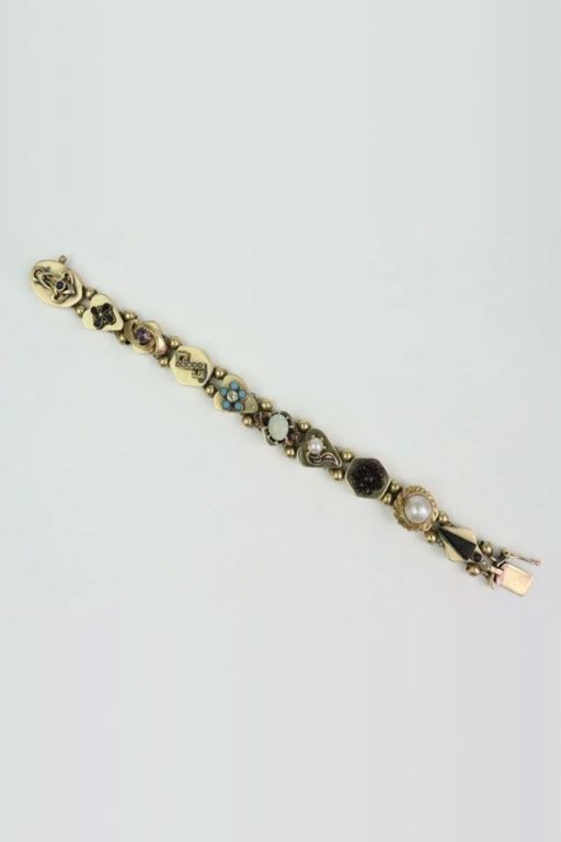 14k Gold Multi-Gem Bracelet