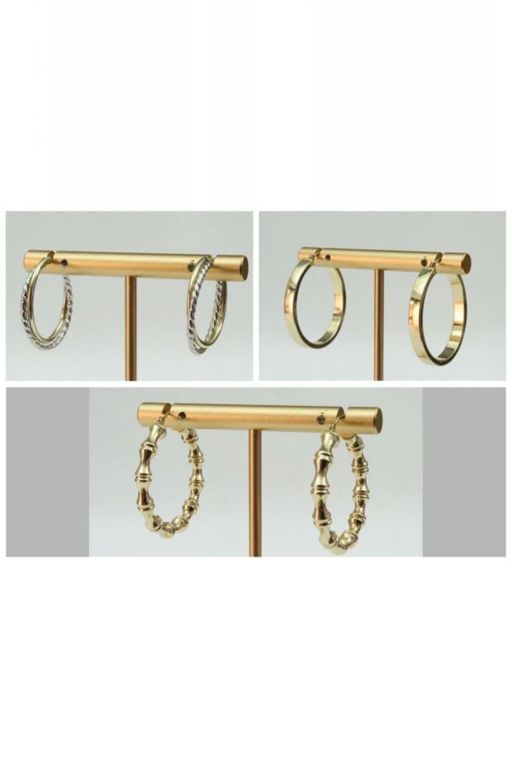 Three Pairs of 14k Gold Earrings