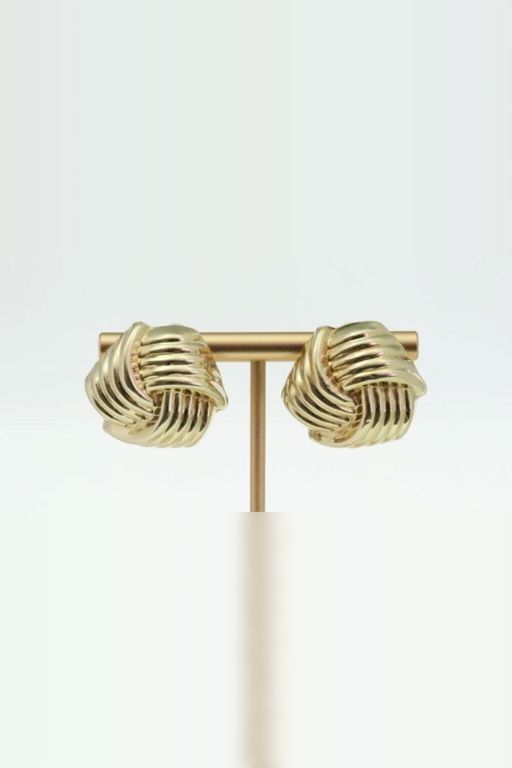 14k Gold Love Knot Earrings
